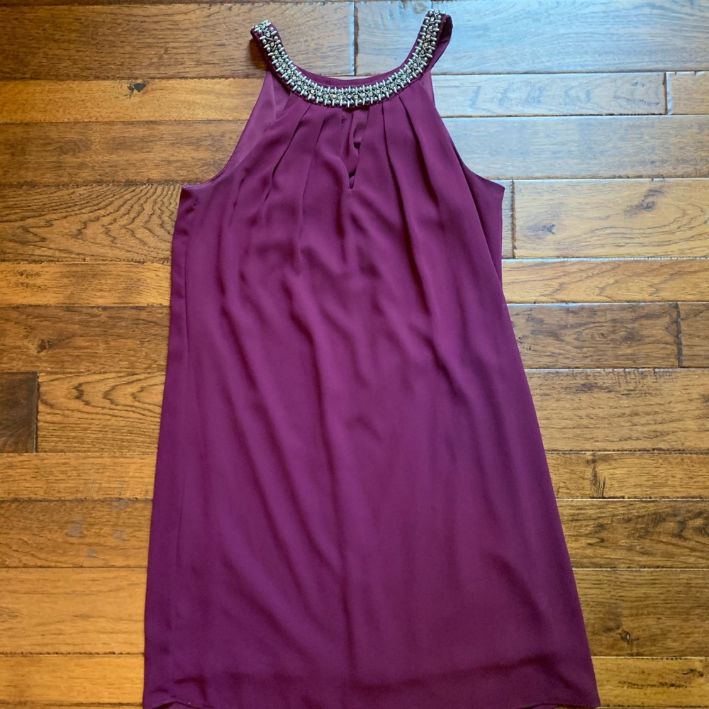 I.N. San Francisco Burgundy Dress Size Small
